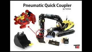 Excavator Pneumatic Quick Coupler + FREE building instructions