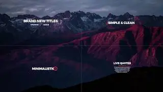After Effects Template - Minimal Titles +40