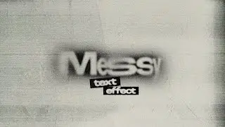 Blurry Distorted Text Effect in Adobe Photoshop