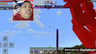 My first Minecraft video and I'm fighting a mutant