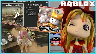 🌱 (LOUD) AFTERMATH MAP EASY! ROBLOX TOWER HEROES!