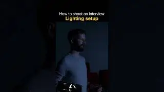 How to shoot an interview - Lighting #shorts