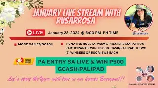JANUARY LIVE STREAM WITH RV/MORE GAMES & WIN PRIZES/SET THE DATE JOIN NA!  #livestream #youtube