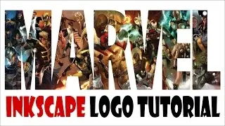 Inkscape Marvel Logo Tutorial And How To Put Image In Text Using Mask