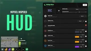 Nopixel 4.0 hud | 3 Car Hud and 4 Status Hud Designs