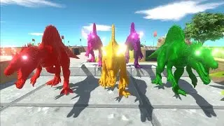 Jurassic world evolution 2 rainbow spino vs rainbow friends speed race