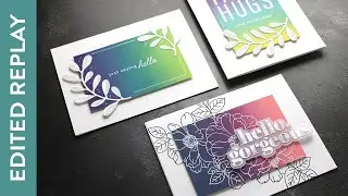 🔴 EDITED REPLAY - Using Ink Blend Combos for Cards