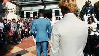 Hugh Freeze and Auburn players arrive for Tiger Walk, prayer circle ahead of the 2023 Iron Bowl