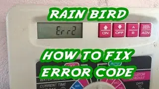 Rain Bird Error Message and How To Fix It by Replacing the Solenoid Valve