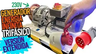 Generador de Energía Infinita 10Kw - Monofásico y Trifásico 230V - Versión larga