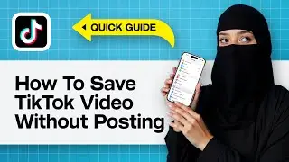 How To Save TikTok Video Without Posting | Save Drafts To Gallery Without Uploading 2025