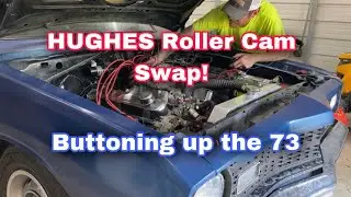 The Hughes Engines ROLLER cam is in!  Buttoning up the 73 dodge dart for its first full test drive!!