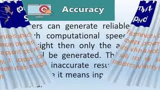 Features of Computers