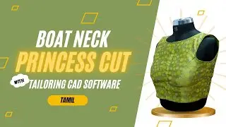 🥰Boat neck princess cut without belt|blouse design|Laser Cutting | 1 Minute Cutting😱