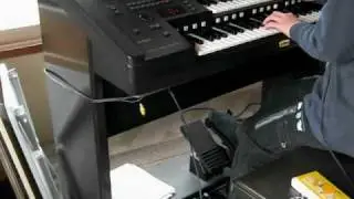 エレクトーンで風といっしょにを弾いてみた