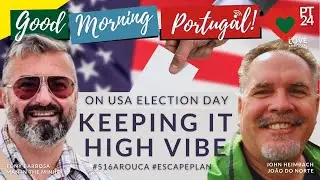 Keeping it HIGH VIBE on USA Election Day on Good Morning Portugal!