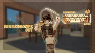Playing MM2 with GINGERSCOPE SET *Keyboard ASMR* {Murder Mystery 2}