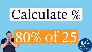 A Cool Percent Trick | Calculate 80% of 25 in Your Head | Minute Math Tricks - Part 94 #shorts