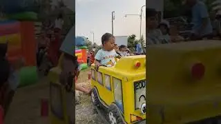 Kereta Mini Anak spot momong sore #stasiunrewulu #momongsore #keretamini #keretaanak