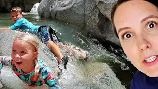 😱Sucked Down a Waterfall!