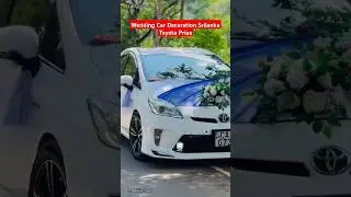 මනමාලියක් 💐🌼 Wedding ලස්සන  වෙන්නෙ වාහන නිසා Toyota Prius Car 🥰🤗 Wedding Car Srilanka #shorts #car