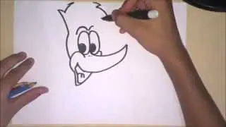 Desenhando o pica pau em 40 segundos
