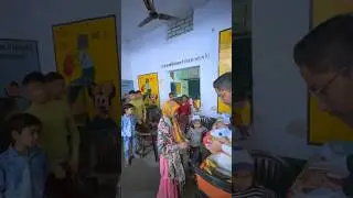 happiness today Snacks distribution in school #shorts #birthday #celebration
