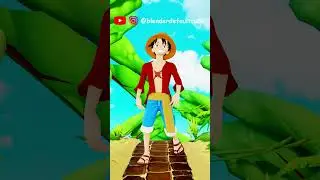 Luffy walk #blender3dmodel #shorts