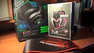 Распаковка и обзор Razer Kraken Chroma 7.1, USB/ Game Mouse A4Tech TL8