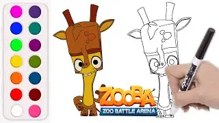 How to Draw and Color Pepper from Zooba 