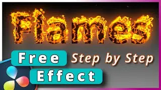 Create Epic Burning Title Effect in Free DaVinci Resolve [Beginner's Tutorial] 