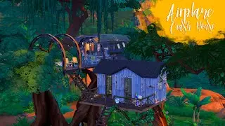 AIRPLANE CRASH HOUSE Sims 4 || Speed Build || Simsbiosis