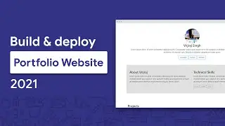 Build and Deploy a Portfolio Website in 2021