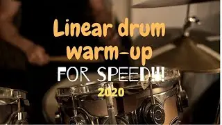 Linear drum warm up exercises for speed on the drums