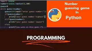 (Day21)How to create Random Guessing Number using Random module in python|(for #pythonforbeginners)