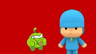 Pocoyo Om Nom Nibble Nom| BLUE SCREEN| GREEN SCREN| RED SCREEN