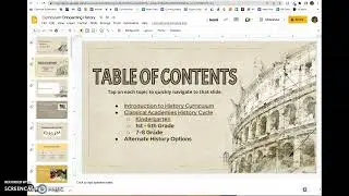 Create a linked Table of Contents in Google Slides