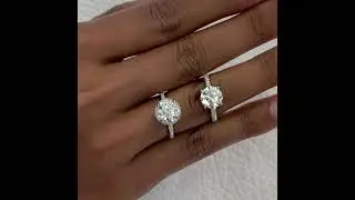 2 ct Round Diamond Rings: Signature Wrap VS Hidden Halo