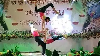 Acrobatics acro yoga boy ( LIVE PERFORMANCE ) YE JO KESARI KE LAL SONG