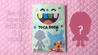 paper diy 🎀 toca boca outfit blind bag | tutorial | asmr | applefrog