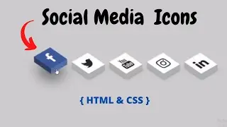 How To Create Social Media Icons With HTML & CSS.