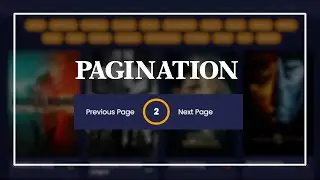 Pagination in TMDB API | HTML CSS JS