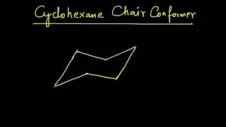 How to draw the chair conformer of cyclohexane?