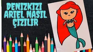 KOLAY DENİZKIZI ARİEL ÇİZİMİ