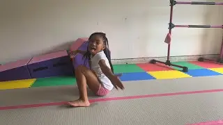 Practicing Gymnastics Moves
