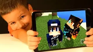 Minecraft PE with Father :)) KokaPlay 👬👾 Survival Games