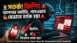 ফিশিং ব্যবহার করে কিভাবে হ্যা**ক করা হয় । Facebook  Instagram Gmail.  LIVE।