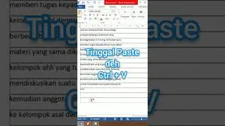 AUTO RAPI!! COPY PASTE PDF KE WORD (CARA 1)
