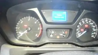 new ford transit oil service message reset