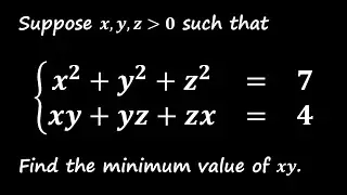 Finding the Minimum Value of xy: Solving a Challenging Math Problem Step-by-Step